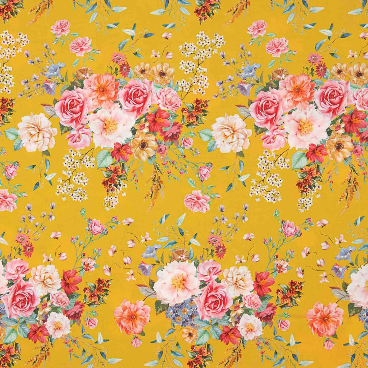 Popeline Flamenca Floral Estampada Albero - Ribes y Casals