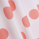 Popeline Flamenca Estampado Bolinhas 3cm Branco/Rosa - Ribes y Casals