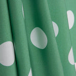 Popeline Flamenca Estampado Bolinhas 3cm Verde/Branco - Ribes y Casals