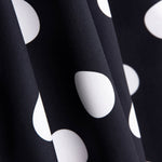 Popeline Flamenca Estampado Bolinhas 3cm Preto/Branco - Ribes y Casals