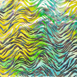 Lycra Velour Zebra Holográfica Lima - Ribes y Casals