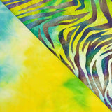 Lycra Velour Zebra Holográfica Lima - Ribes y Casals