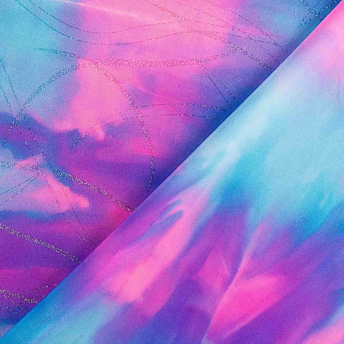 Lycra Tie Dye Lurex Lilás - Ribes y Casals