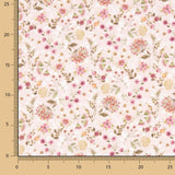 Viyela Algodão Flores de Ensueño Vermelho - Ribes y Casals