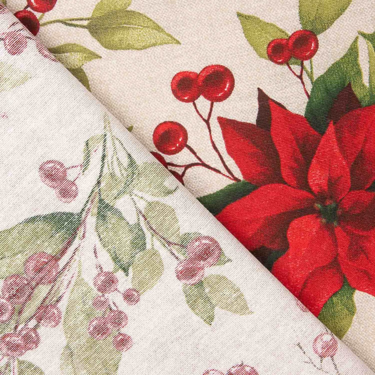 Loneta Navidad Flor de Pascua - Ribes y Casals