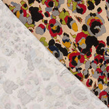 Malha de viscose com estampado animal artístico multicolorido - Ribes y Casals