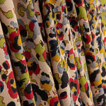 Malha de viscose com estampado animal artístico multicolorido - Ribes y Casals