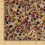 Malha de viscose com estampado animal artístico multicolorido - Ribes y Casals