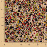 Malha de viscose com estampado animal artístico multicolorido - Ribes y Casals