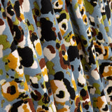 Malha de viscose com animal print abstrato azul - Ribes y Casals