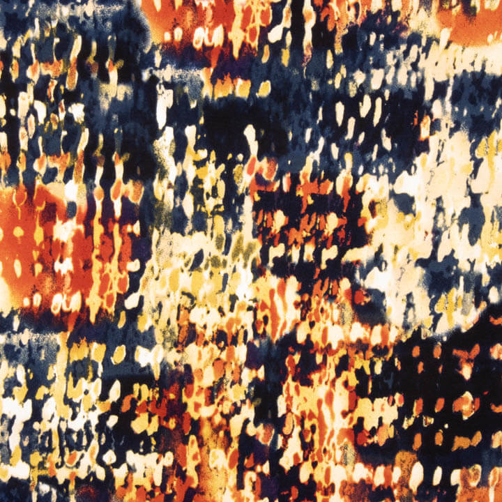 Malha de viscose Pinceladas Abstratas Multicoloridas - Ribes y Casals