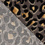 Viscose com padrão de leopardo cinzento - Ribes y Casals