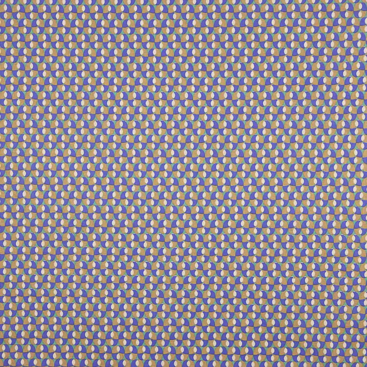 Algodão Percal Retro Azul-Verde - Ribes y Casals