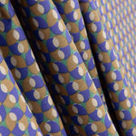 Algodão Percal Retro Azul-Verde - Ribes y Casals