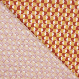 Algodão Percal Retro Ocre-Rosa - Ribes y Casals