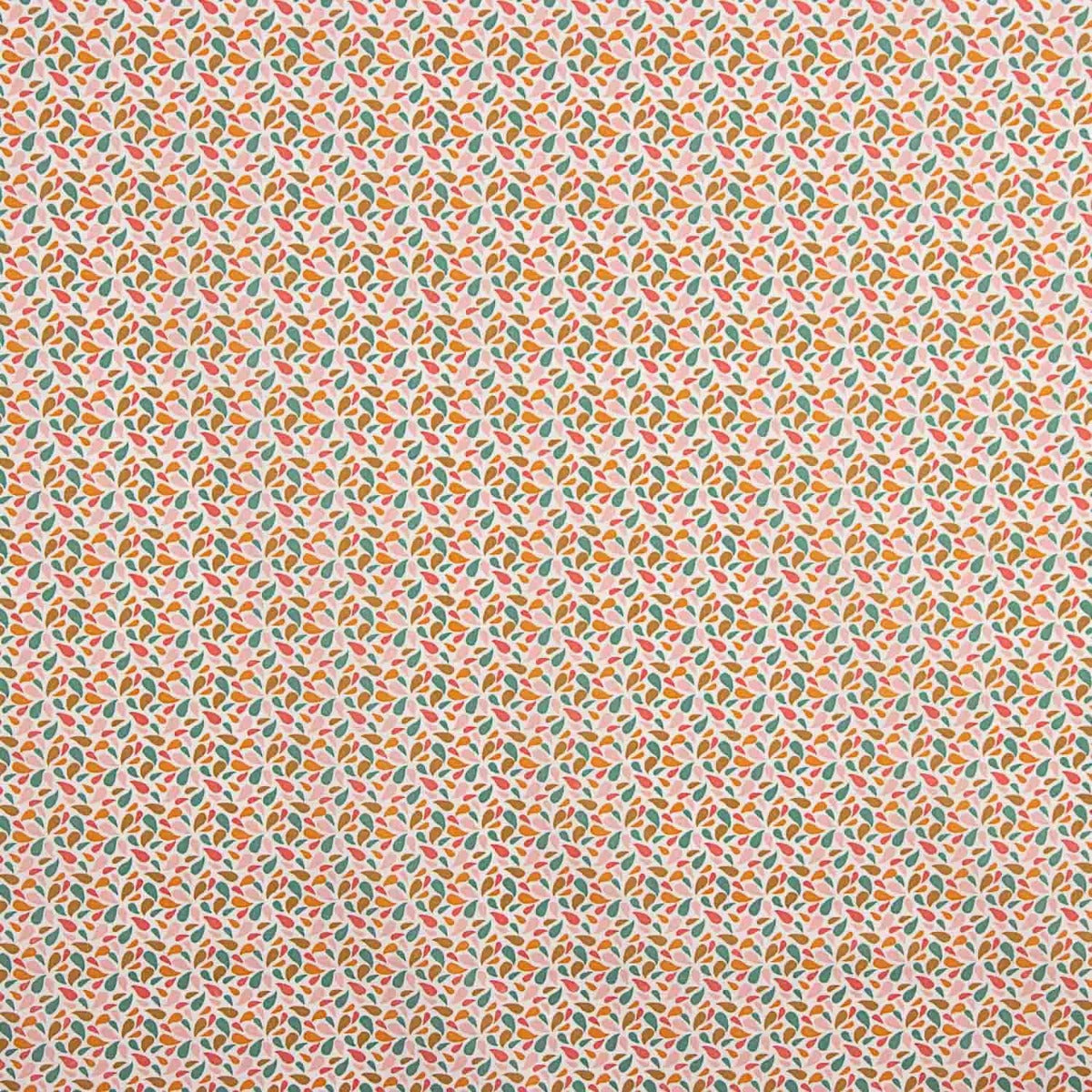 Algodão Percal Pétalas Rosa-Ocre - Ribes y Casals