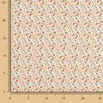 Algodão Percal Pétalas Rosa-Kaky - Ribes y Casals