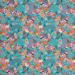 Popeline de algodão estampado com leques - Ribes y Casals