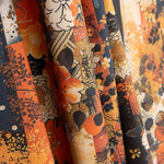 Popeline de algodão com estampado floral japonês - Ribes y Casals