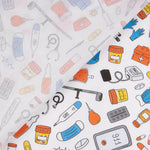 Popeline de algodão estampado Utensílios médicos - Ribes y Casals