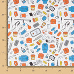 Popeline de algodão estampado Utensílios médicos - Ribes y Casals