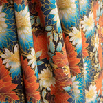 Popeline de algodão estampado com flores orientais - Ribes y Casals