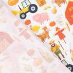 Popeline de algodão estampado Granja Infantil - Ribes y Casals