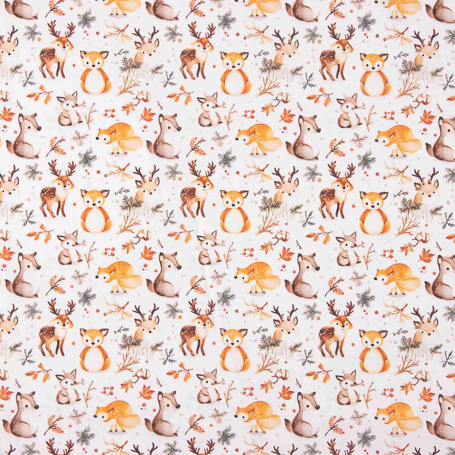 Popelina de Algodão Estampada Floresta Encantada - Ribes y Casals