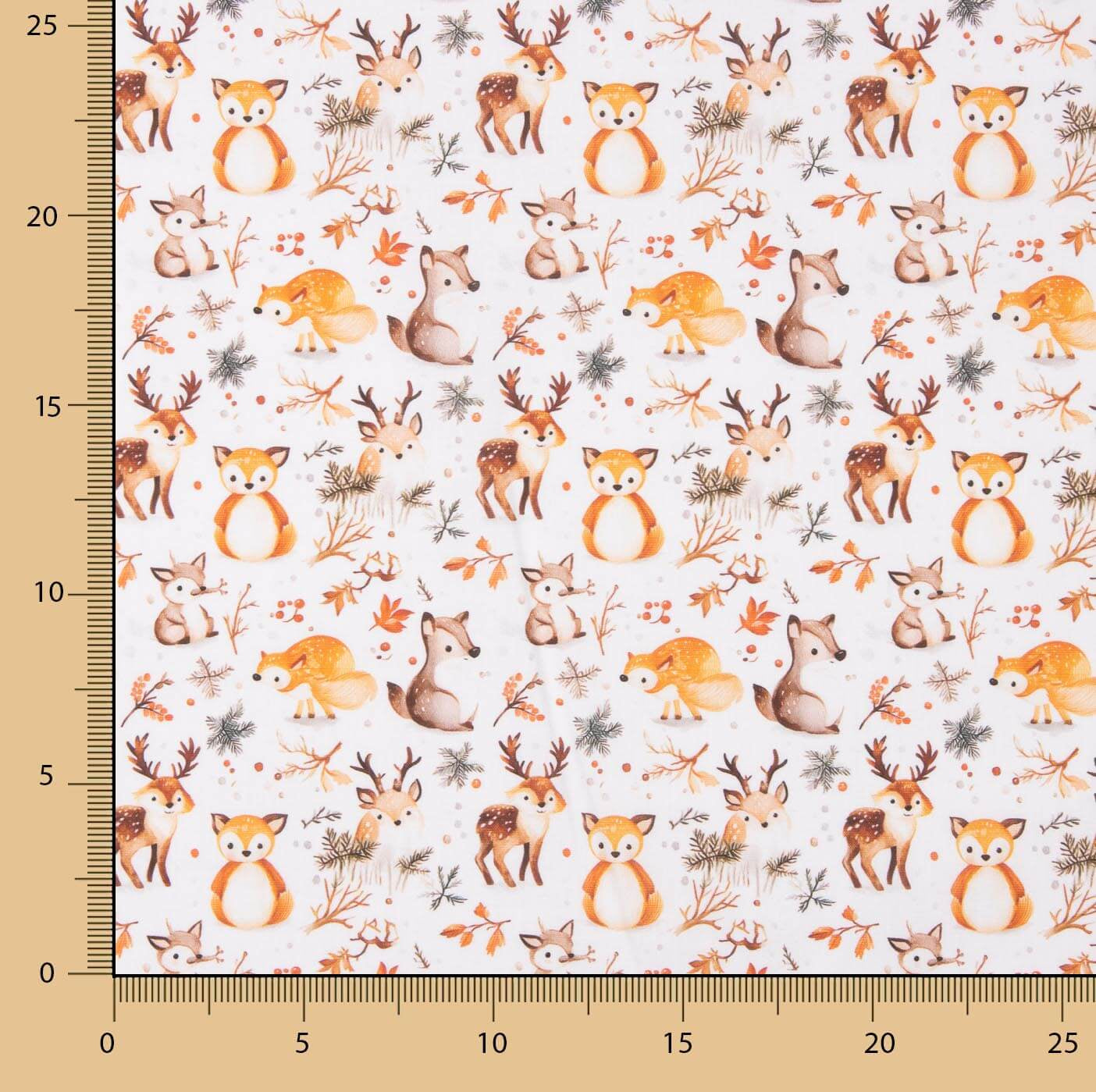Popelina de Algodão Estampada Floresta Encantada - Ribes y Casals