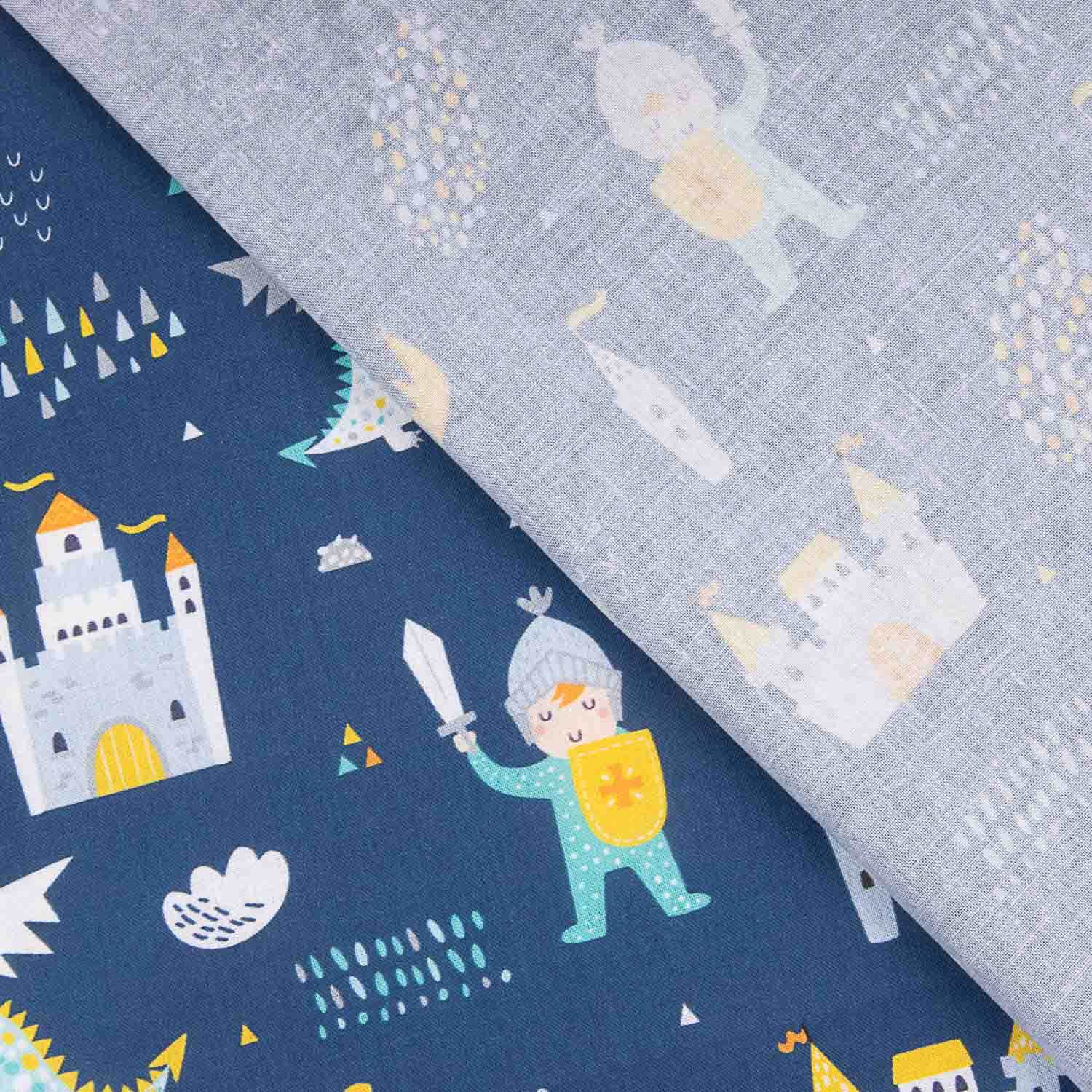 Popelim Algodão Cavaleiros e Dragões - Ribes y Casals