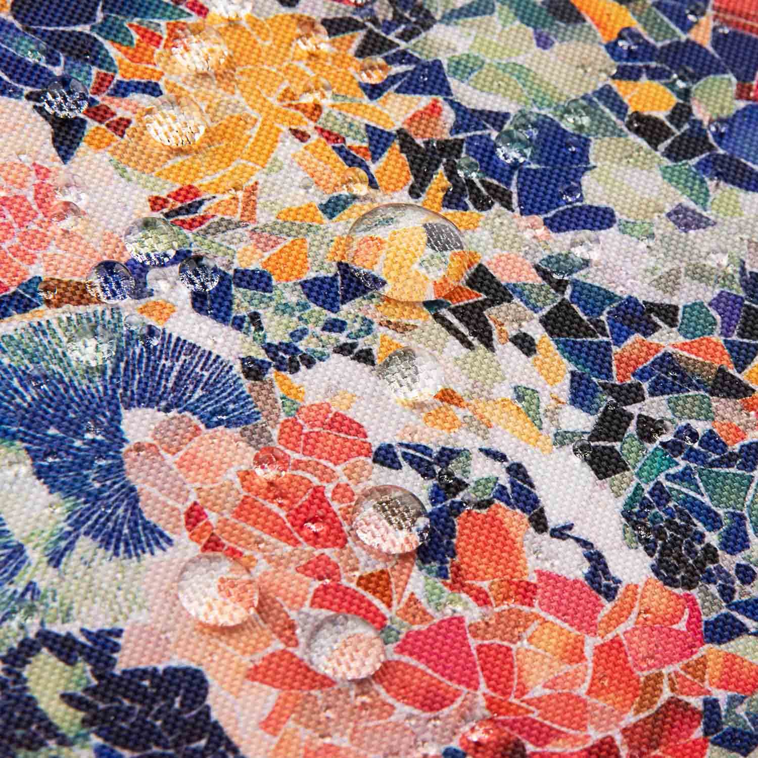 Mosaico Floral Resinado e Repelente de Água - Ribes y Casals