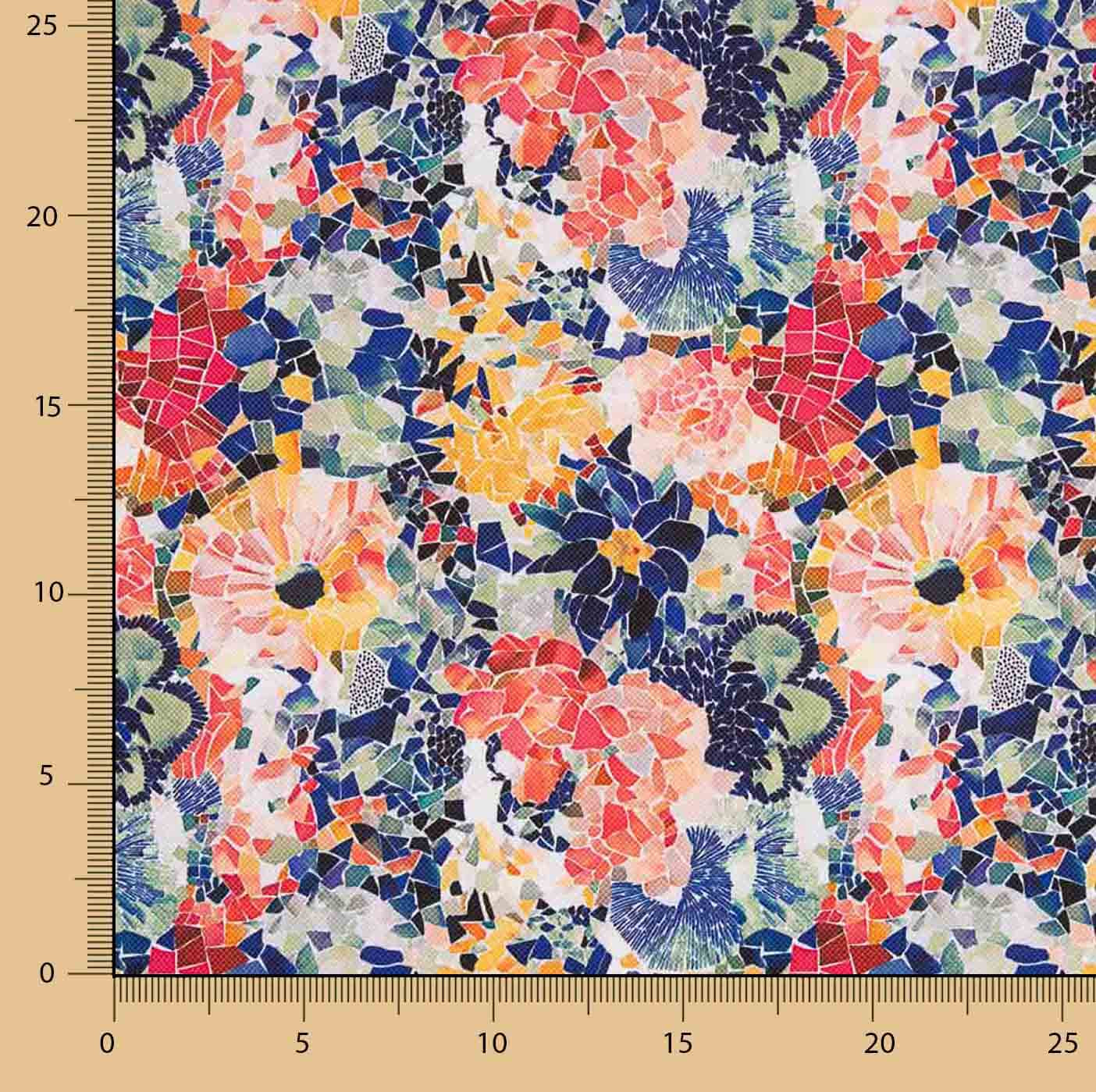 Mosaico Floral Resinado e Repelente de Água - Ribes y Casals