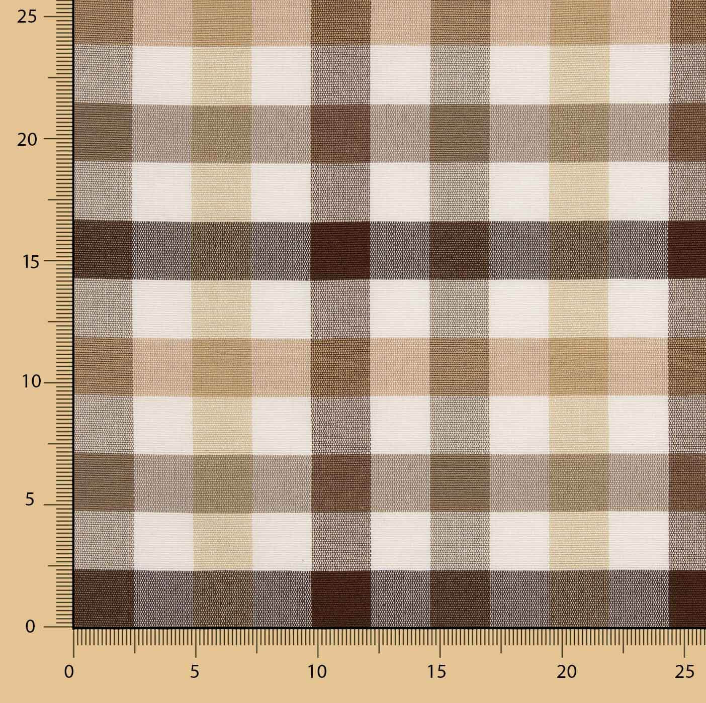 Lona Quadrados Multicoloridos Castanhos - Ribes y Casals