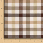 Lona Quadrados Multicoloridos Castanhos - Ribes y Casals