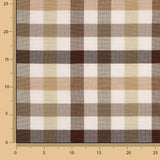 Lona Quadrados Multicoloridos Castanhos - Ribes y Casals