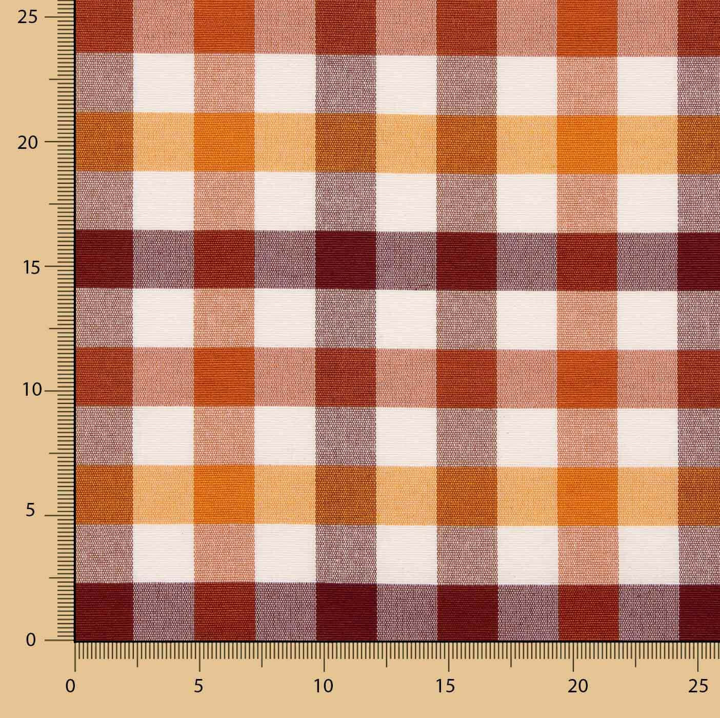 Lona Quadrados Multicolor Laranja - Ribes y Casals