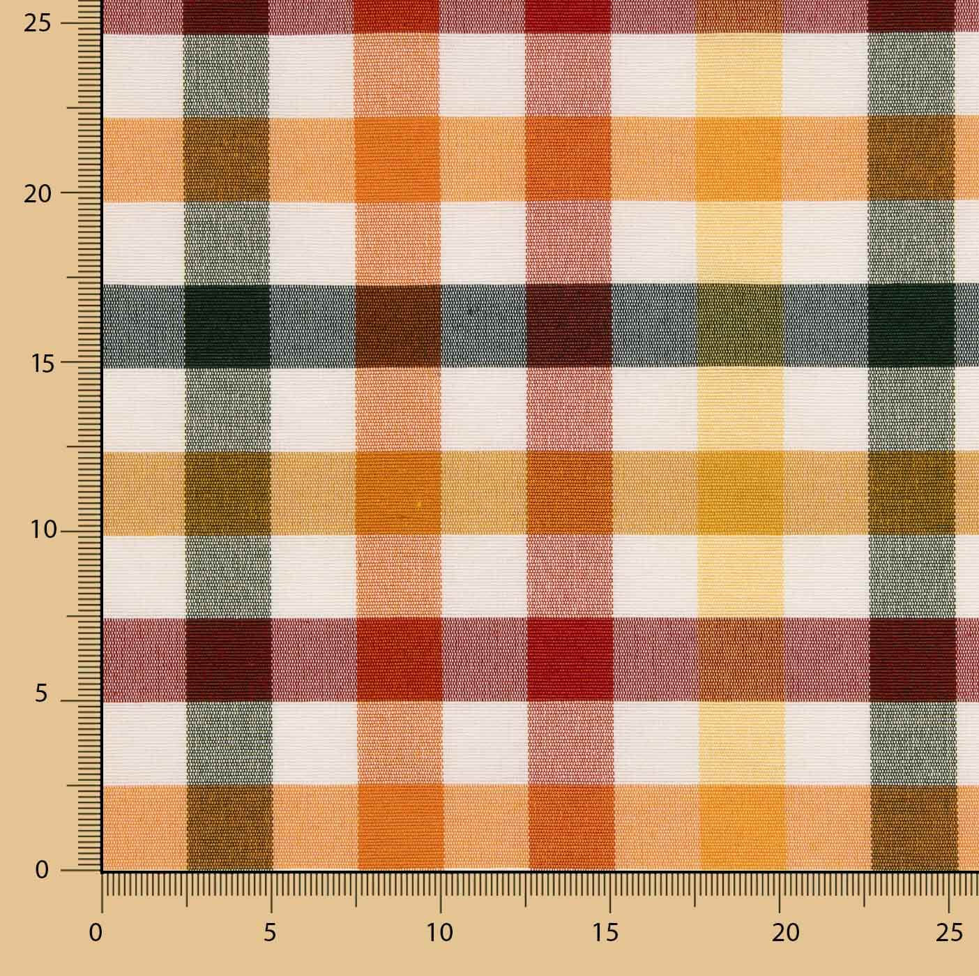 Lona xadrez multicolorida verde - Ribes y Casals