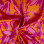 Crepe Cetim Tropic Laranja - Ribes y Casals