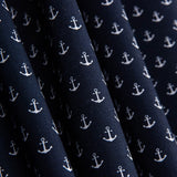 Retal Popelín Anclas Marino 100x140 cm - Ribes y Casals