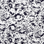 Lino Poliéster Noir Bloom - Ribes y Casals