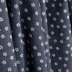 Retal Denim Camisero Margaritas Azul 160x140 cm - Ribes y Casals