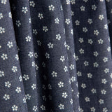 Retal Denim Camisero Margaritas Azul 160x140 cm - Ribes y Casals