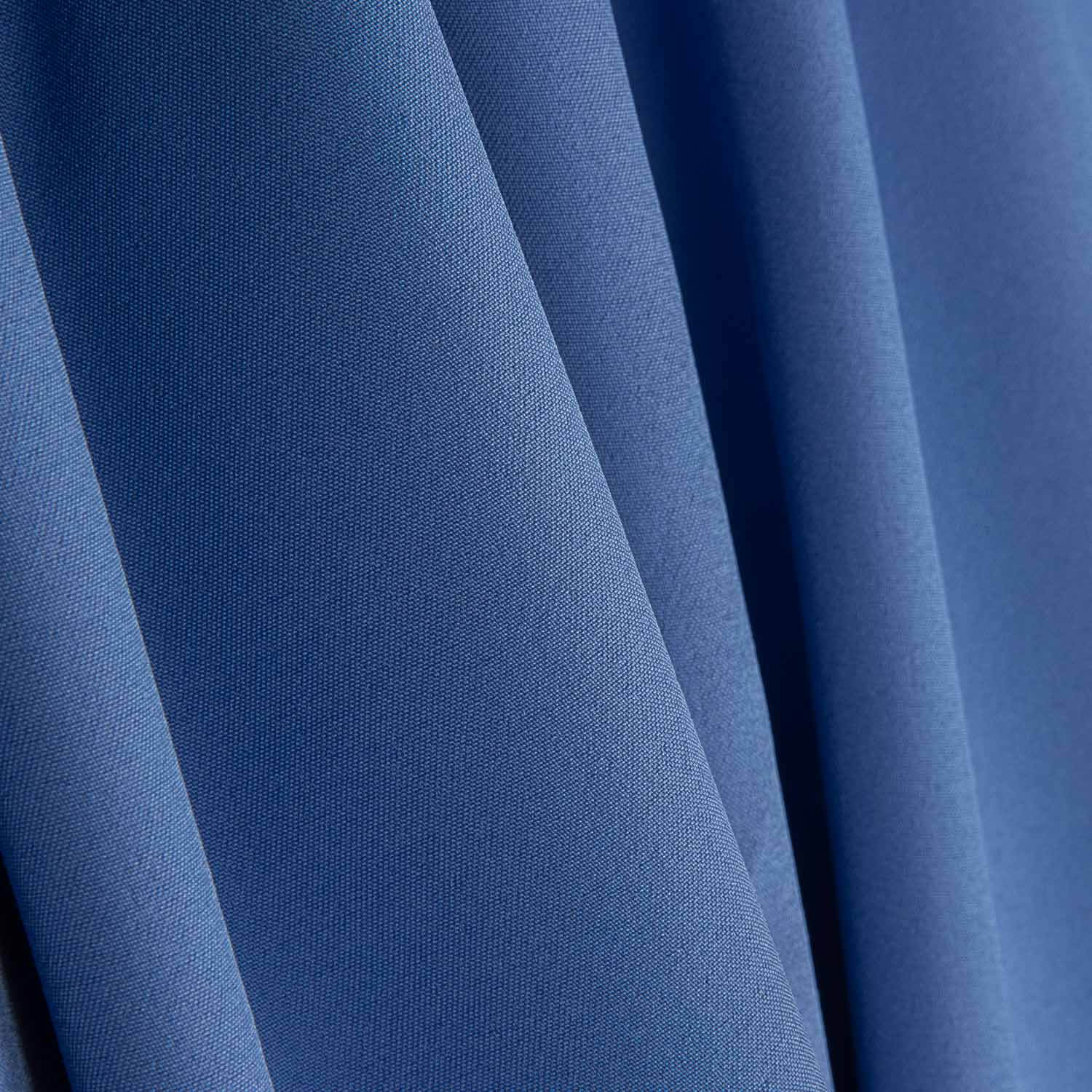 Casaco de gabardine elástico liso azul serenity - Ribes y Casals