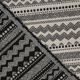 Lona Jacquard Estofos Étnico Preto - Ribes y Casals