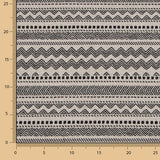 Lona Jacquard Estofos Étnico Preto - Ribes y Casals