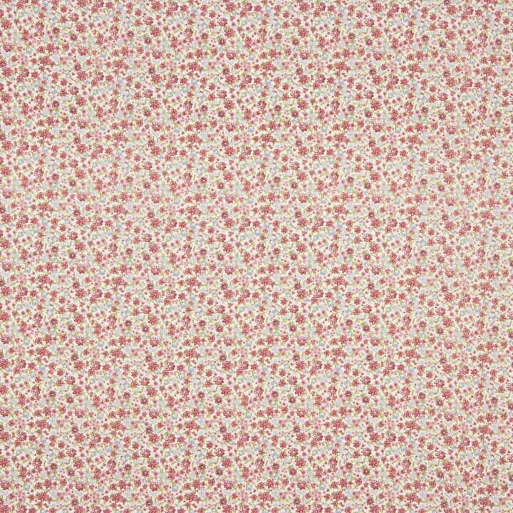 Viyela estampada com motivos de jardim rosa - Ribes y Casals