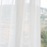 Cortina Etamín Largura XXL Branco Natural - Ribes y Casals