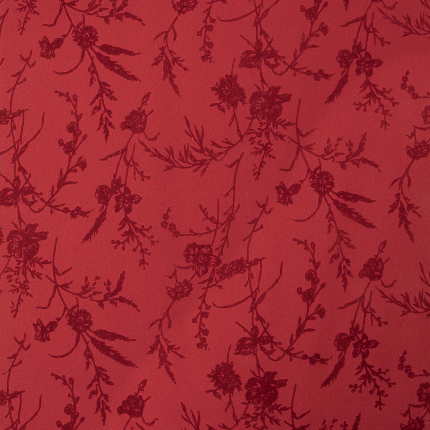 Koshibo Vermelho Flocado Flores Vermelho - Ribes y Casals