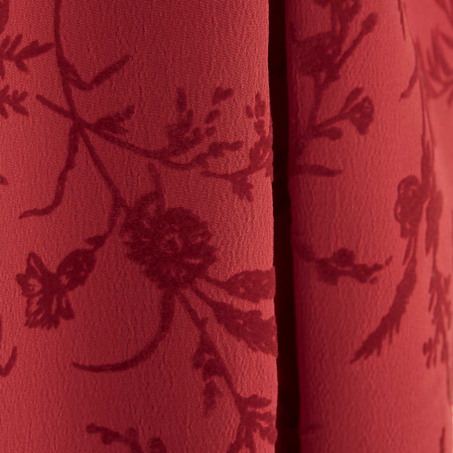 Koshibo Vermelho Flocado Flores Vermelho - Ribes y Casals