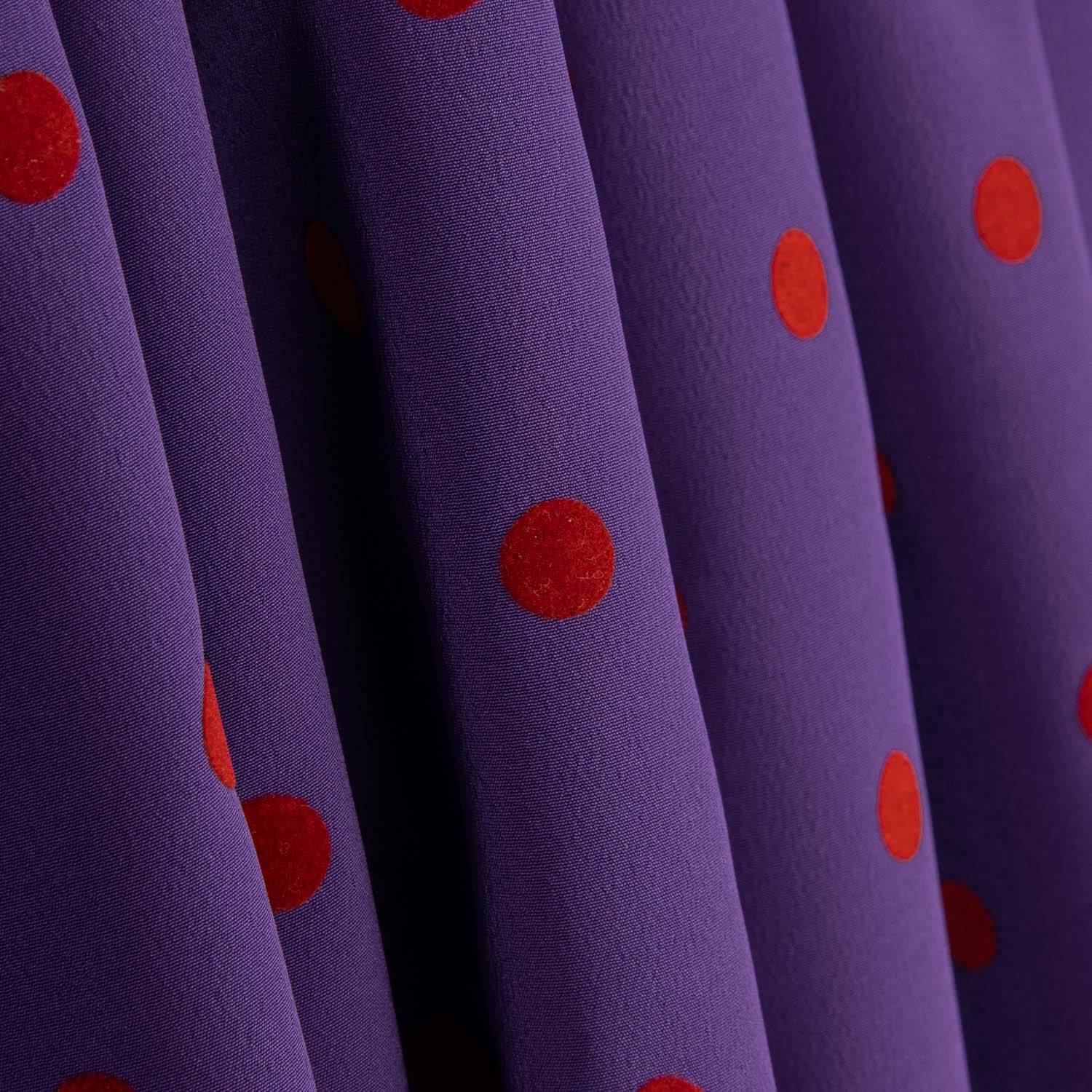Koshibo Roxo Flocado Lunar Vermelho - Ribes y Casals